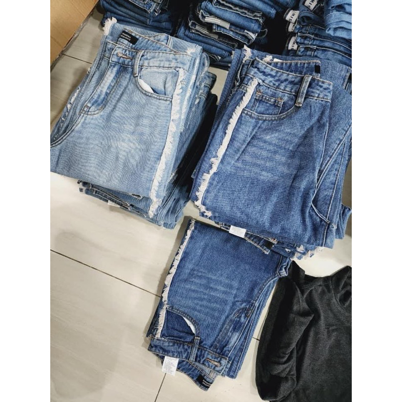 Quần Jeans Xuông Xuất Hàn Xịn