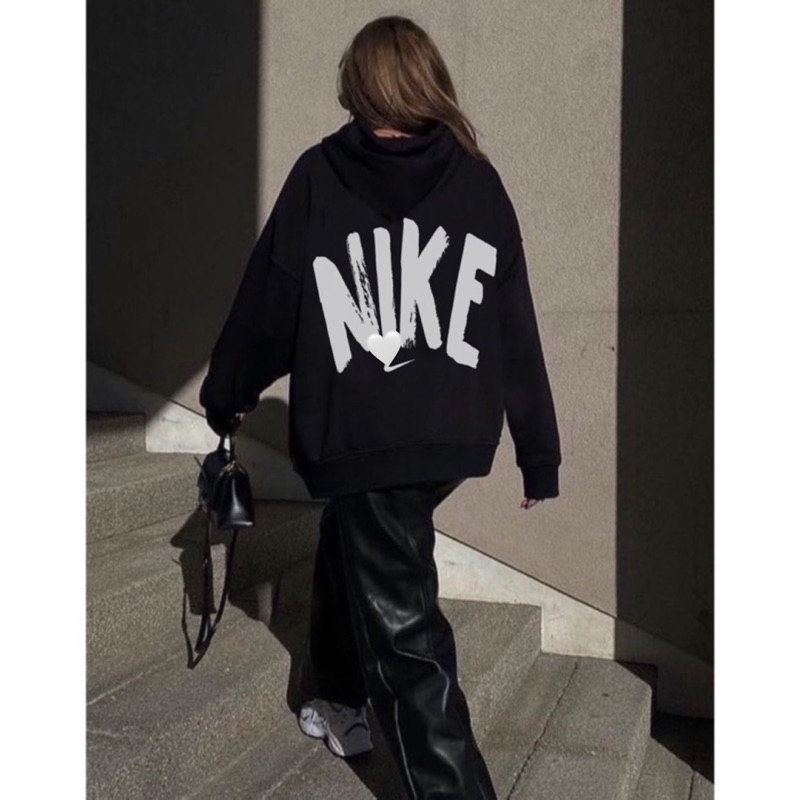 Áo Hoodie N!ke Biglogo phong cách đường phố, áo nỉ mùa đông hàn quốc xuất xịn