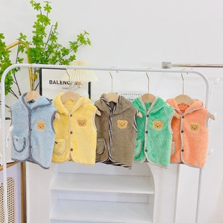 Áo Gi lê lông cừu mũ mềm mại dành cho bé từ 5kg đến 15kg