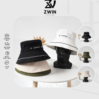 Mũ BUCKET vành rộng❤️ Nón tai bèo SUNPROOF chống nắng, tia UV chất nhung form unisex nam nữ N123 - Zwin Fashion