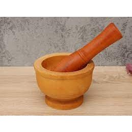 Bộ cối chày gỗ