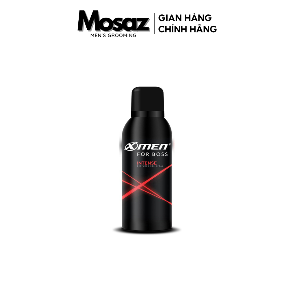 Xịt khử mùi X-Men For Boss Intense - Mùi hương trầm đầy nội lực 50ml