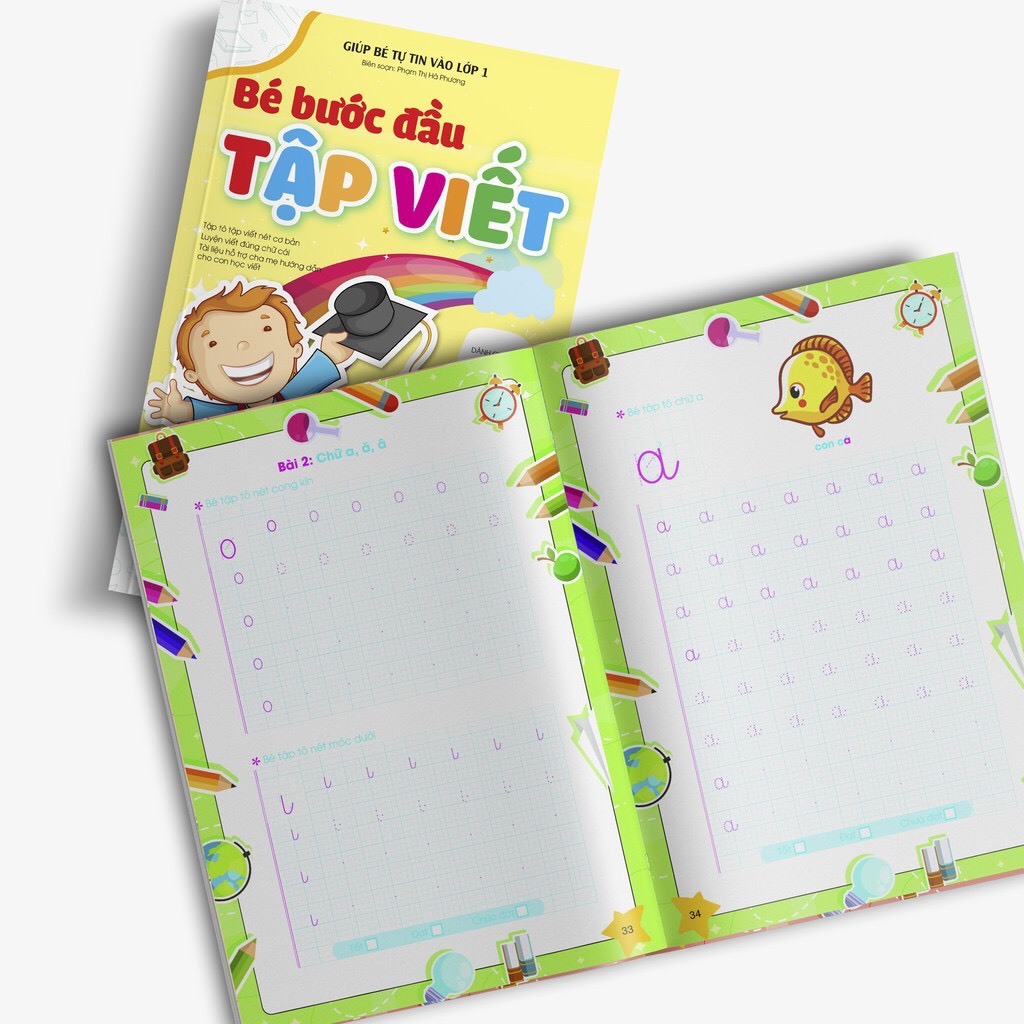 Sách Bé Bước Đầu Tập Viết- GIúp Bé Tự Tin Vào Lớp 1