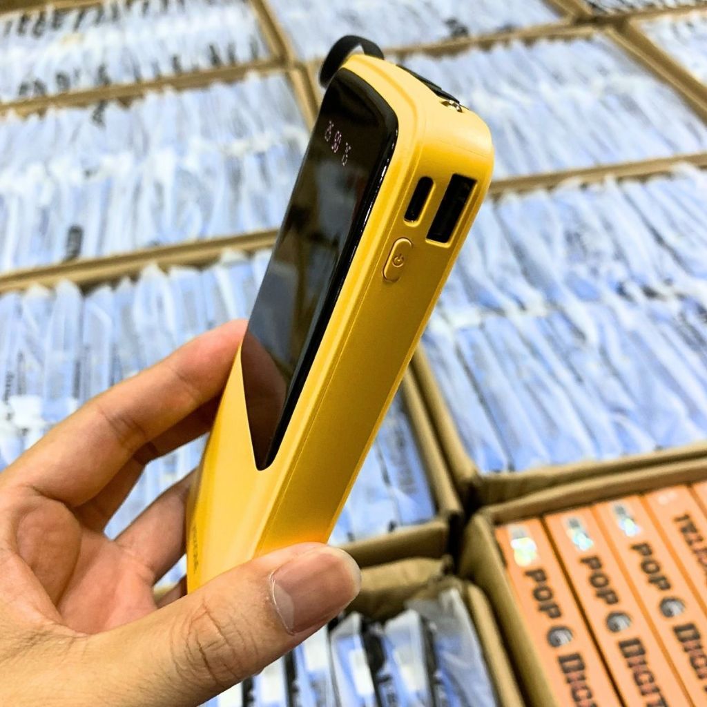 Sạc dự phòng WEKOME TV-97 dung lượng 10.000mAh màn hình hiển thị LED, có đèn pin, hàng cao cấp đặt riêng độc quyền