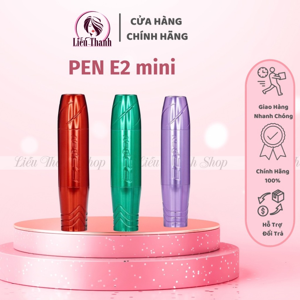 Máy Phun Xăm Thẩm Mĩ Pen E2 Mini Biến Áp Rồng, máy Pen nhỏ nhẹ số 1 được nhiều Master tin dùng  - LieuThanhShop