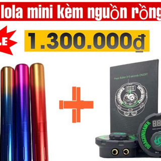 Combo máy pen lola mini kèm nguồn rồng