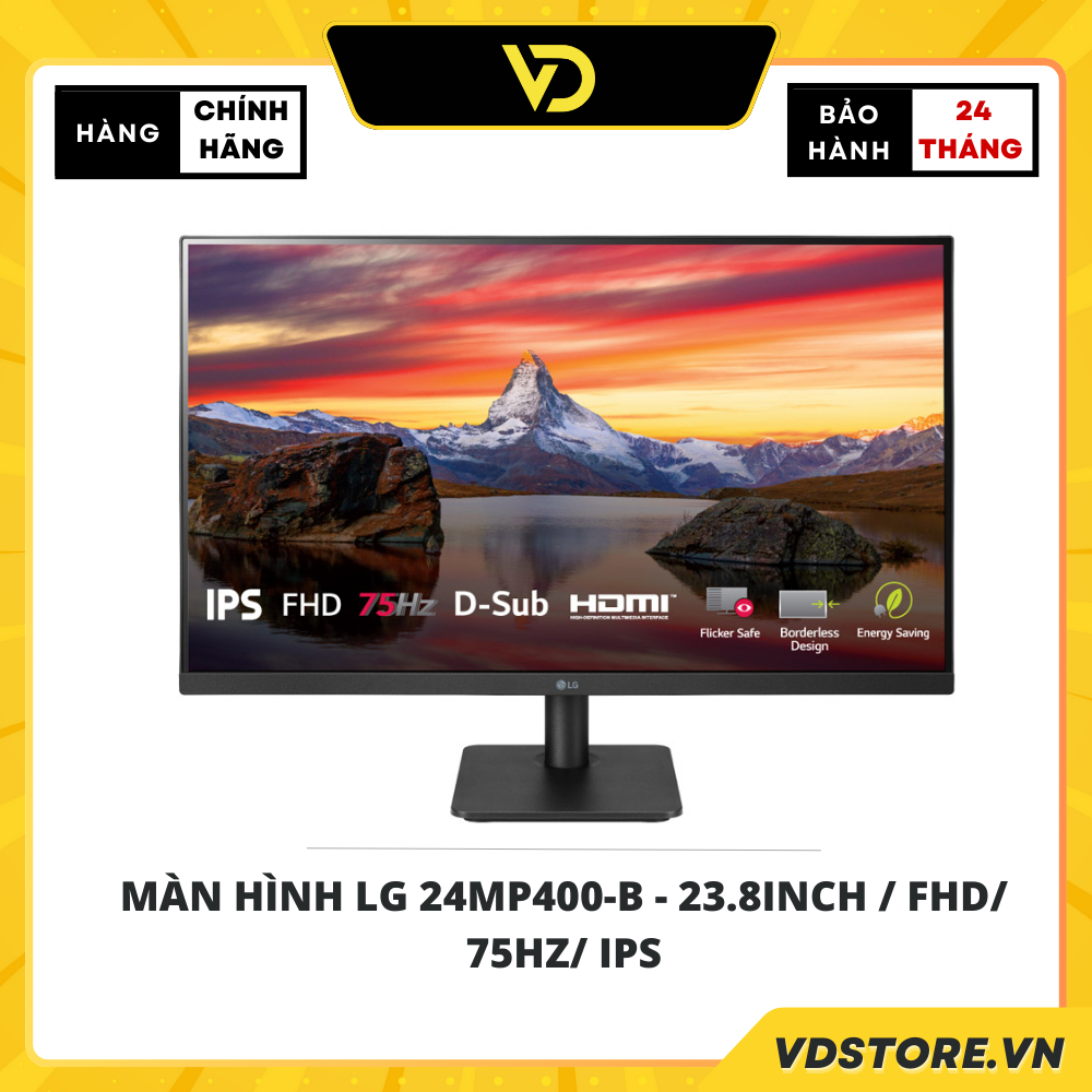Màn hình LG 24MP400-B - 23.8inch / FHD/ 75Hz/ IPS - Hàng chính hãng