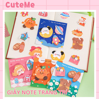 Tập giấy note trang trí sổ tay nhiều hình ảnh cute CuteMe