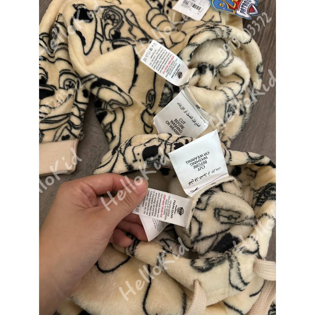 Bộ lông paw nude cho bé