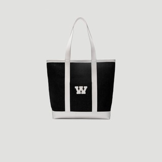 Túi xách nam nữ thewolf essential denim totebag - black