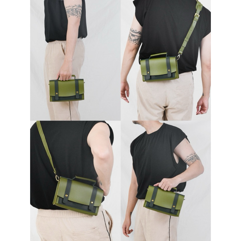 KHÔI STORE Túi điện thoại đeo chéo unisex Tabi size 22cm có quai cầm tay dùng làm clutch