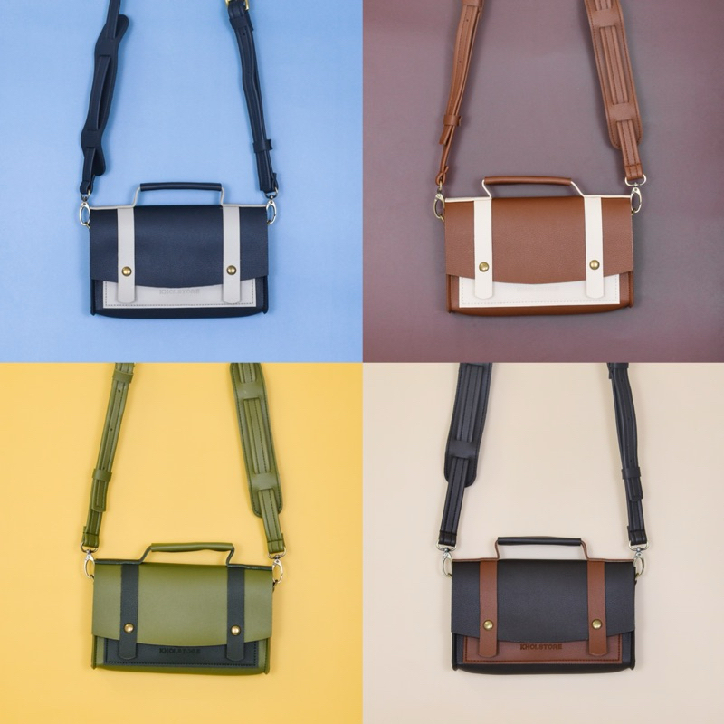 KHÔI STORE Túi điện thoại đeo chéo unisex Tabi size 22cm có quai cầm tay dùng làm clutch
