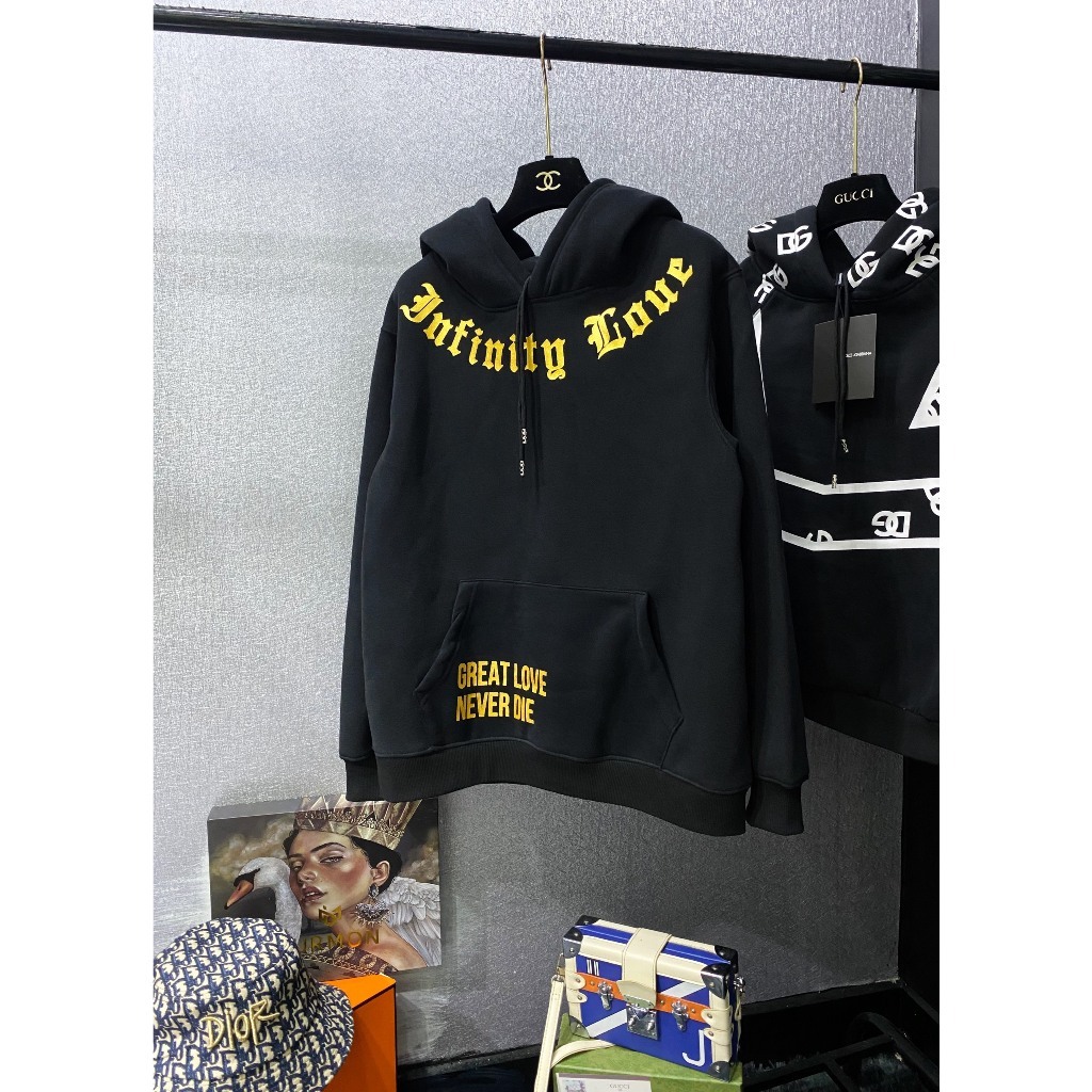 Áo Hoodie Cặp Đôi, Chất Nỉ Cao Cấp In 5D Siêu Bền, Hoodie Infinity Love Hot Trend Thu Đông 2023