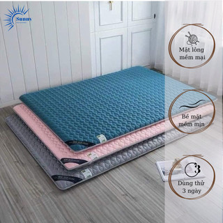 Topper lụa làm mềm nệm,đệm topper màu trơn bông tấm đơn sắc trải sàn êm ái