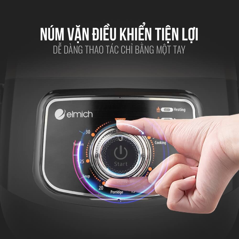 Nồi áp suất đa năng cao cấp Elmich PCS-1805/ PCE-1805 dung tích 2,5L nhỏ xinh phù hợp gia đình 2-3 người, chính hãng