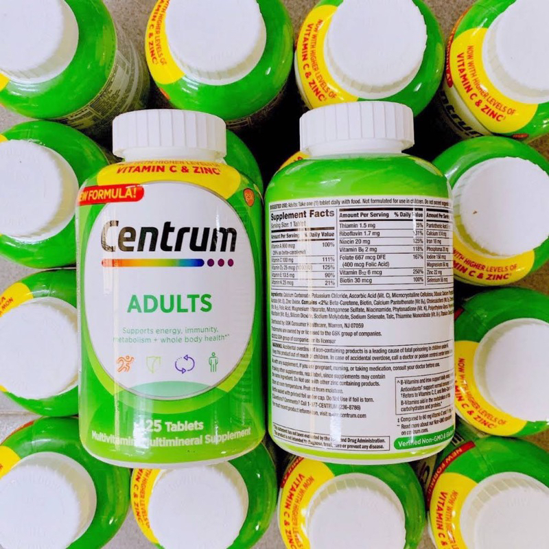 Viên uống Centrum multivitamin cho người dưới 50 tuổi - 425 viên của Mỹ