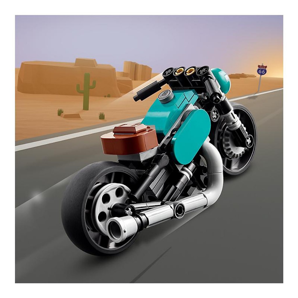 Đồ chơi lắp ghép LEGO chính hãng Creator Vintage Motorcycle 31135 - 128 chi tiết