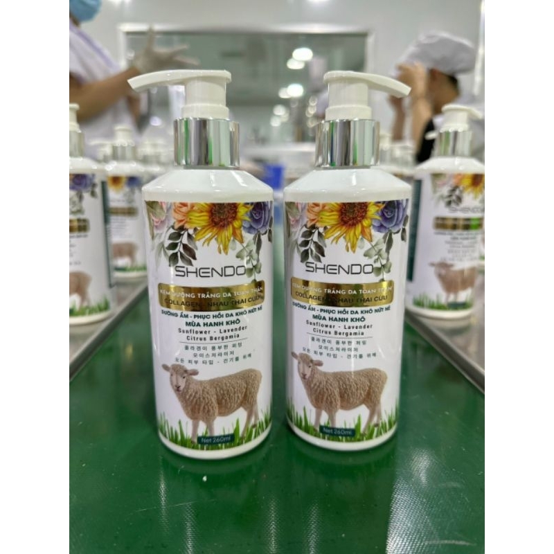 Kem dưỡng da toàn thân Shendo bạn đêm 260 ml