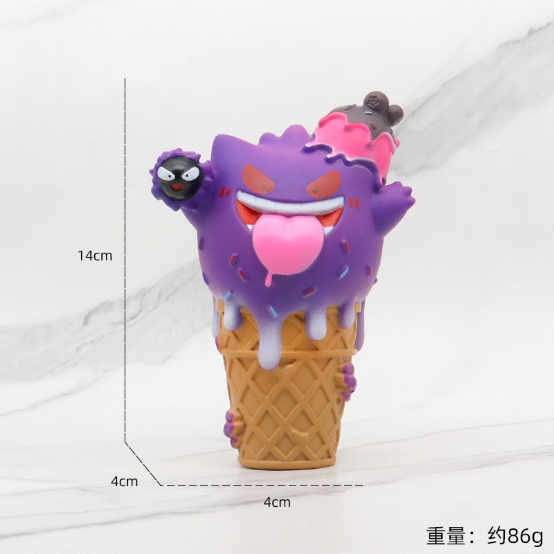 Mô Hình Các Nhân Vật Pokemon Ice Cream, Ly Kem Các Mô Hình Pikachu, Bulbasaur Cao 15cm, Full Box, Đồ Chơi Cho Bé