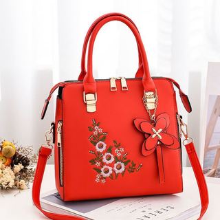 Túi Vuông Công Sở Thêu Hoa T21