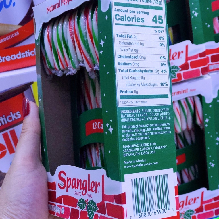 Kẹo cây gậy Noel - Spangler - Date 2026