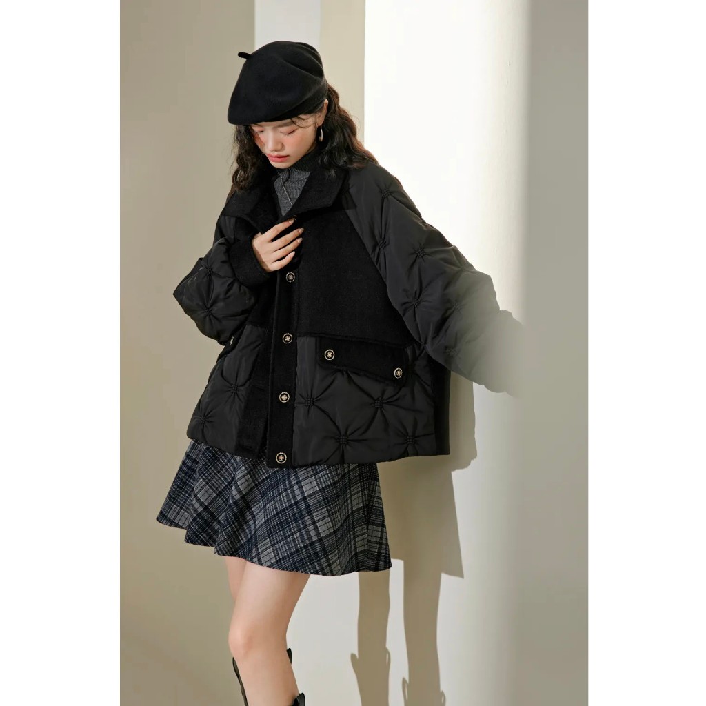 Áo khoác phao phối dạ hàng xuất Kuose