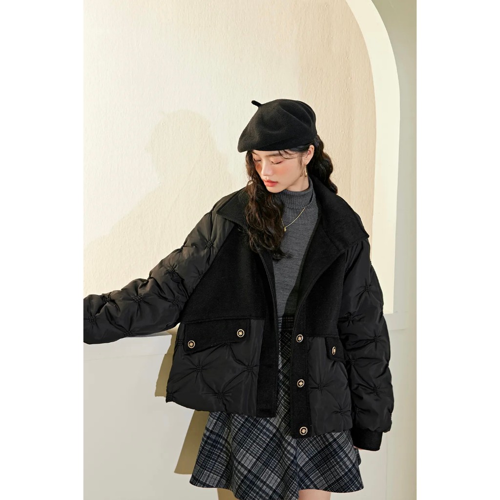 Áo khoác phao phối dạ hàng xuất Kuose