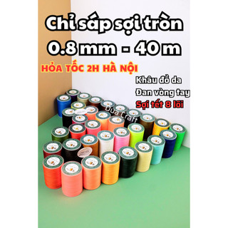 Chỉ sáp 0.8 mm galaces sợi tròn