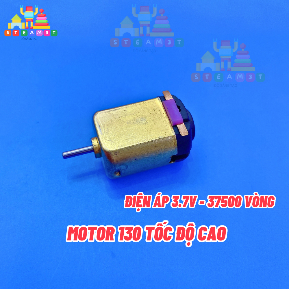 Siêu motor 130 tốc độ cực cao 50000 RPM điện áp 3.7V dùng pin RC cho xe mô hình - LK0383