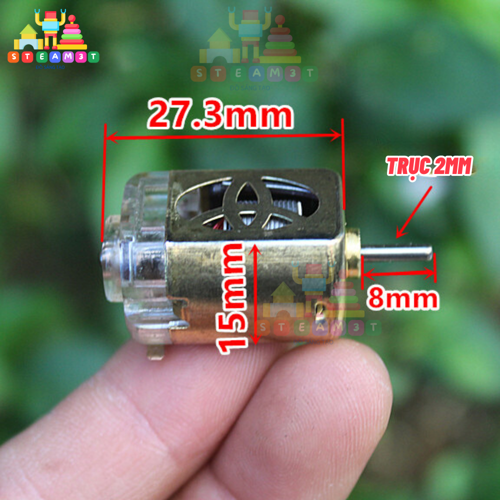 Siêu motor 130 tốc độ cực cao 50000 RPM điện áp 3.7V dùng pin RC cho xe mô hình - LK0383