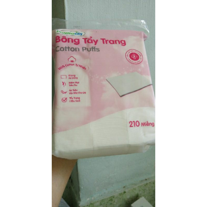 Bông Tẩy Trang Cao Cấp Gói 210 miếng