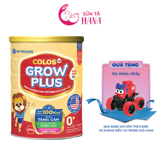 Sữa Bột Colos24H Growplus 0+ Lon 800g