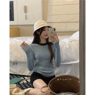 Áo len dệt phối viền QCCC