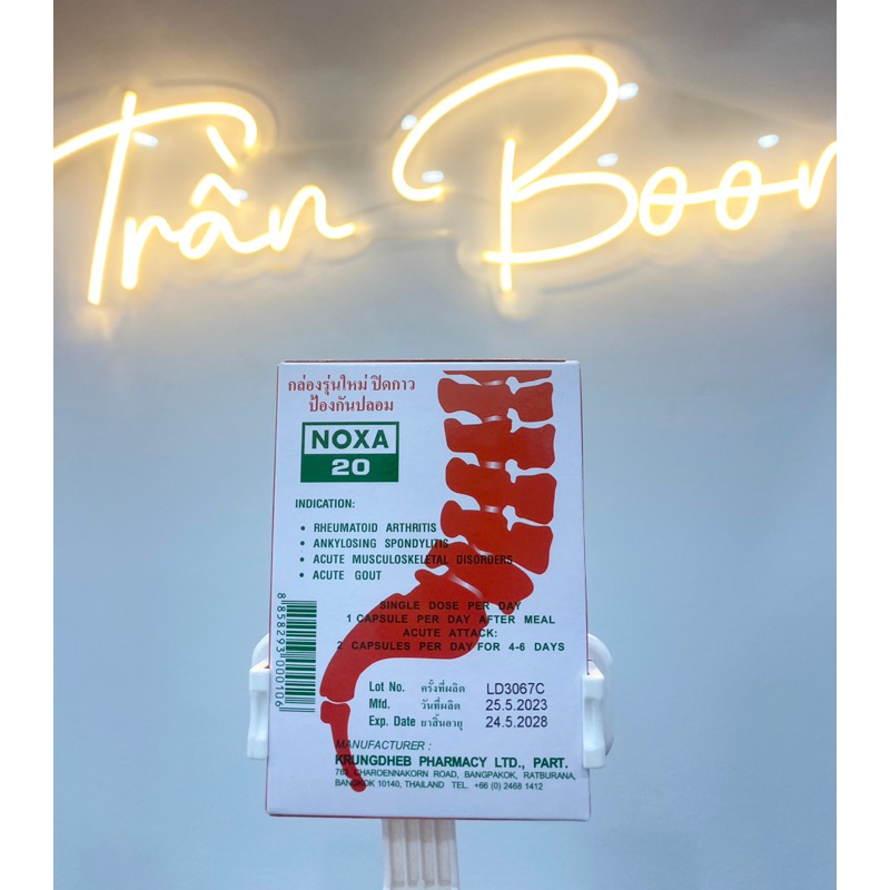 (Lốc 12hộp/120v)Viên Uống Xương Khớp Noxa 20 Thái Lan
