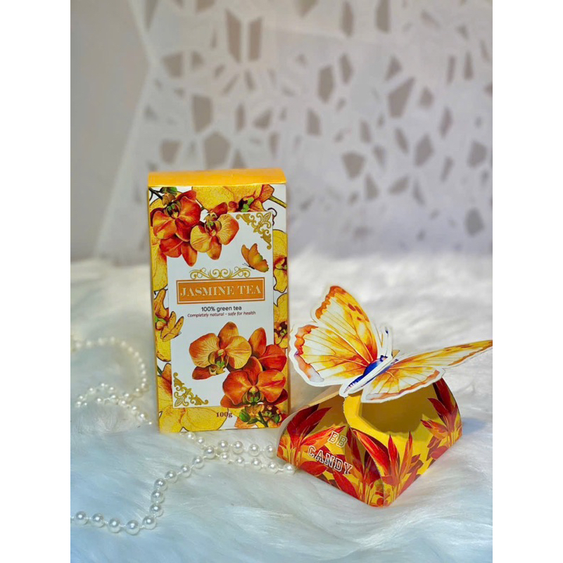 Vỏ TRÀ Nơ Trang Trí Giỏ quà Tết- Giấy Dày Đẹp