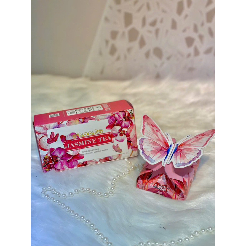 Vỏ TRÀ Nơ Trang Trí Giỏ quà Tết- Giấy Dày Đẹp