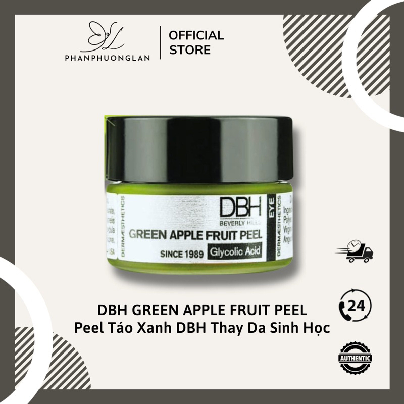 DBH Peel Táo Xanh Thay Da Sinh Học Cấp Độ Nhẹ Không Bong Da, Giảm Mụn, Căng Bóng