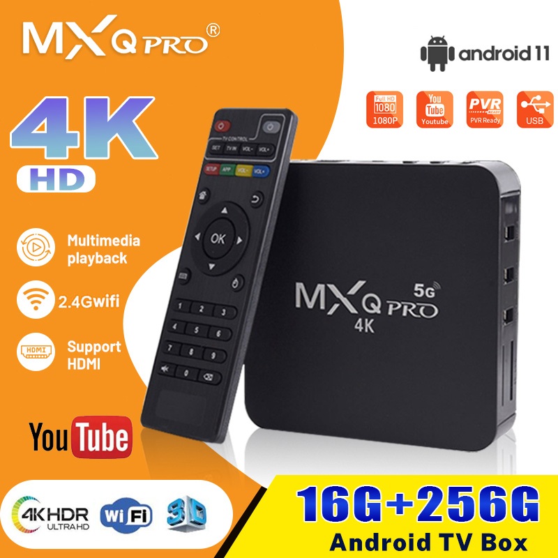 Hộp Android 6K TV Box 16gb Ram 256gb Rom TV Box 2.4G Wifi Hộp TV thông minh Mở khóa hộp Android Google Assistant Chromec