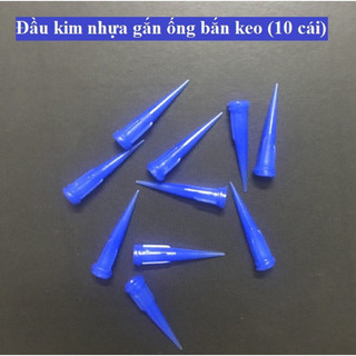 Set 10-30-50-100 đầu kim nhựa bơm keo xanh đậm