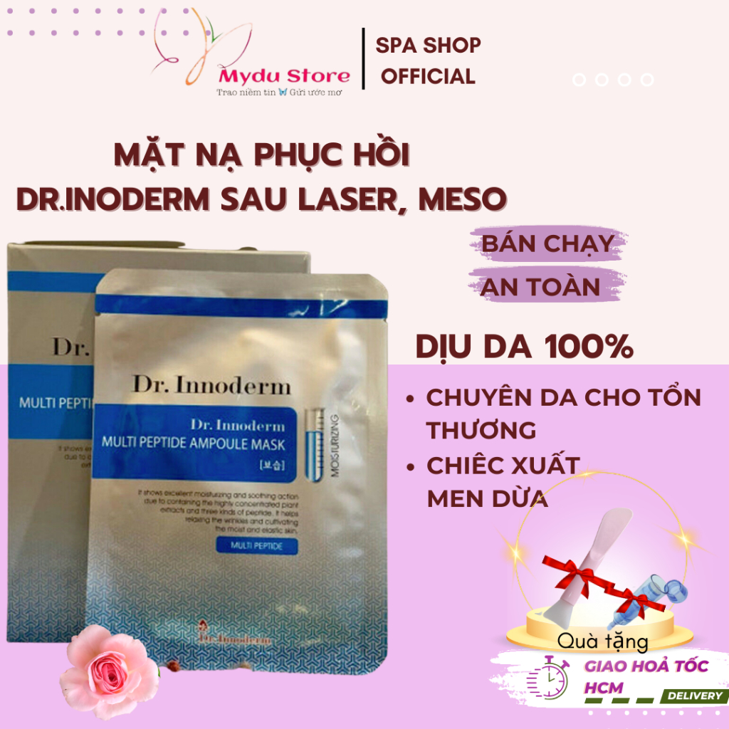 Mặt Nạ Lạnh Tế Bào Gốc Dịu Da Dr.Innoderm dùng sau nặn mụn / lăn kim/ laser/meso( spa/skin care) tái tạo da hiệu quả