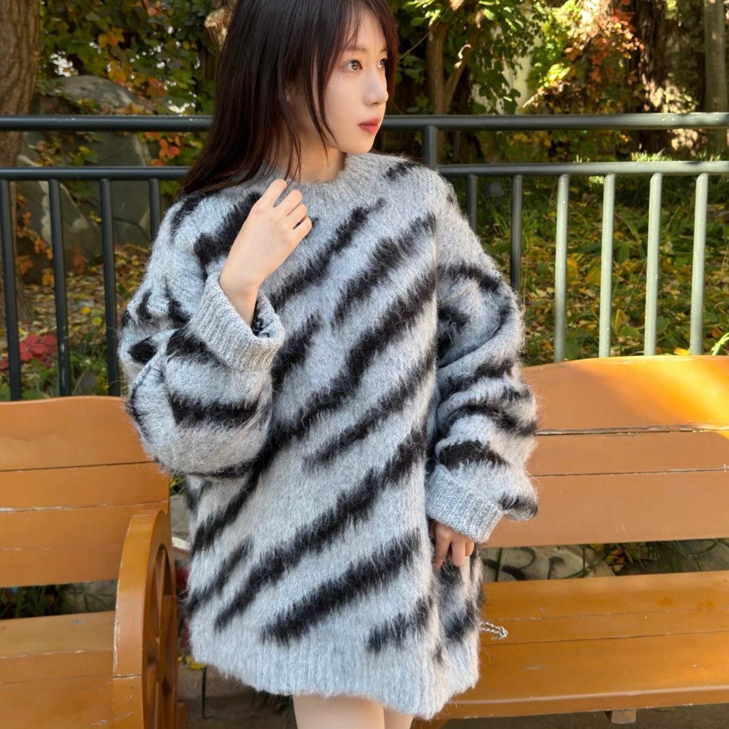 Áo Len Unisex Dáng Dài Hamina, Áo Loang Chất Len Mềm Mịn Cho Cặp Đôi Mùa Giáng Sinh