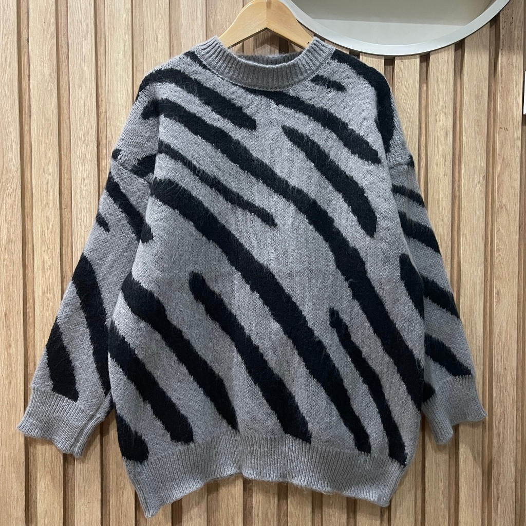 Áo Len Unisex Dáng Dài Hamina, Áo Loang Chất Len Mềm Mịn Cho Cặp Đôi Mùa Giáng Sinh