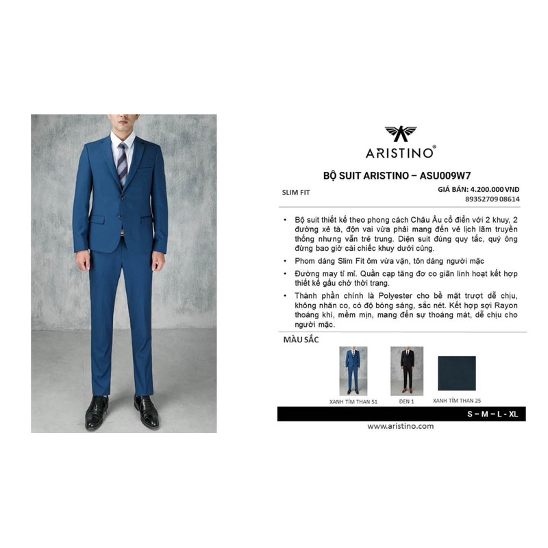 Vest Aristino Vest Aristino asu009w7  4tr2 còn 1tr4