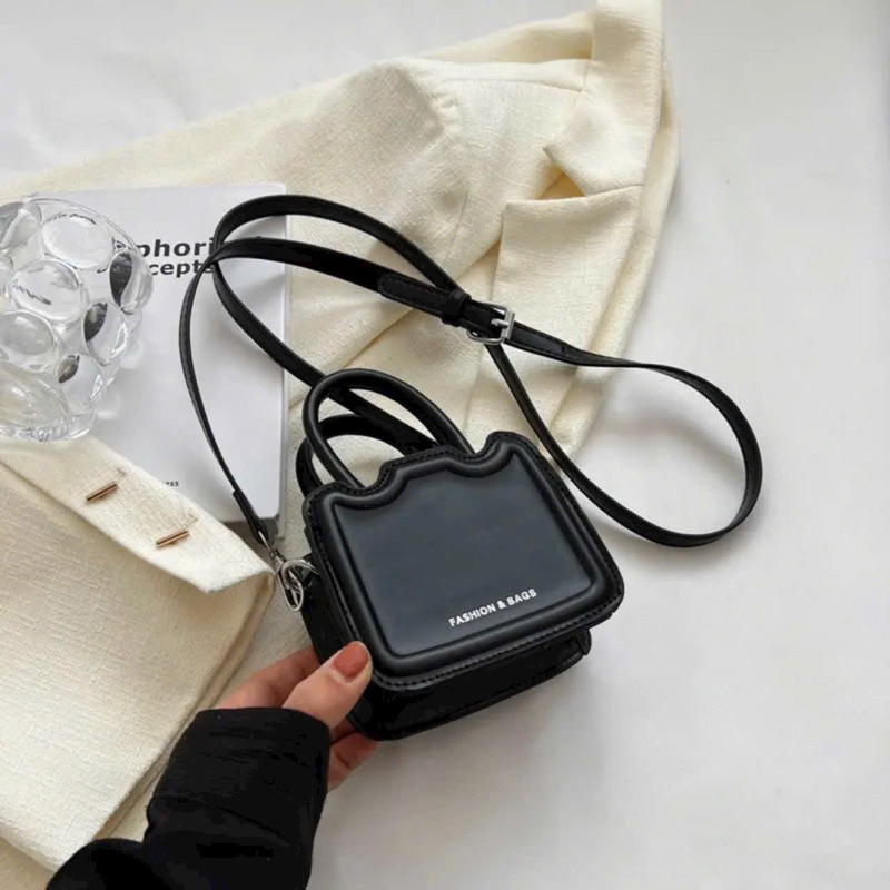 Túi mini đeo chéo đẹp da trơn dáng hộp vuông Fashion Bag