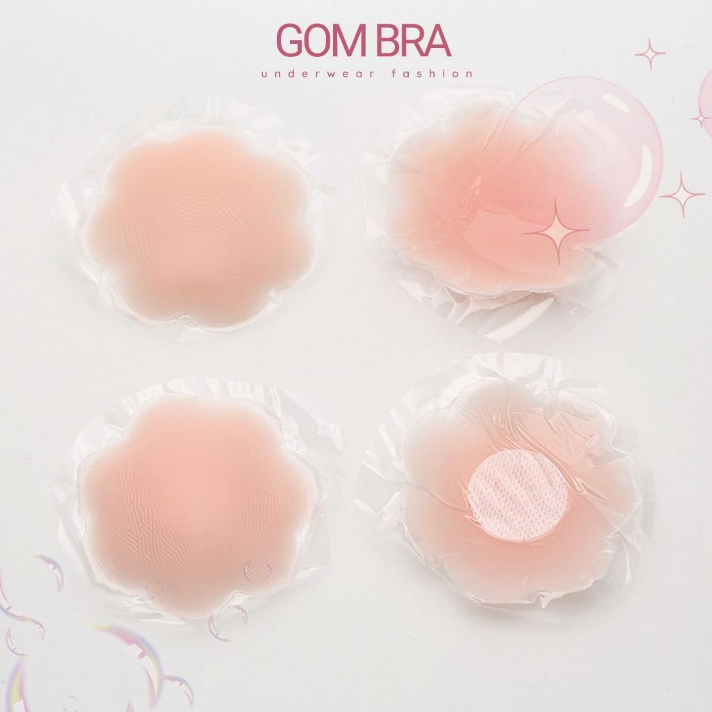 Miếng dán ngực silicone GOM BRA siêu dính, miếng dán ngực  bảo vệ đầu ti - SA-1222-TUIZIP