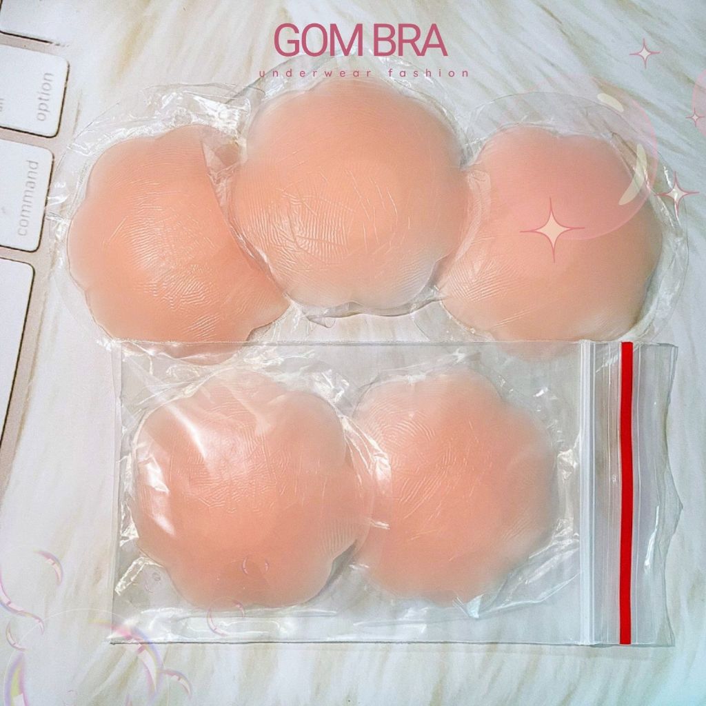Miếng dán ngực silicone GOM BRA siêu dính, miếng dán ngực  bảo vệ đầu ti - SA-1222-TUIZIP