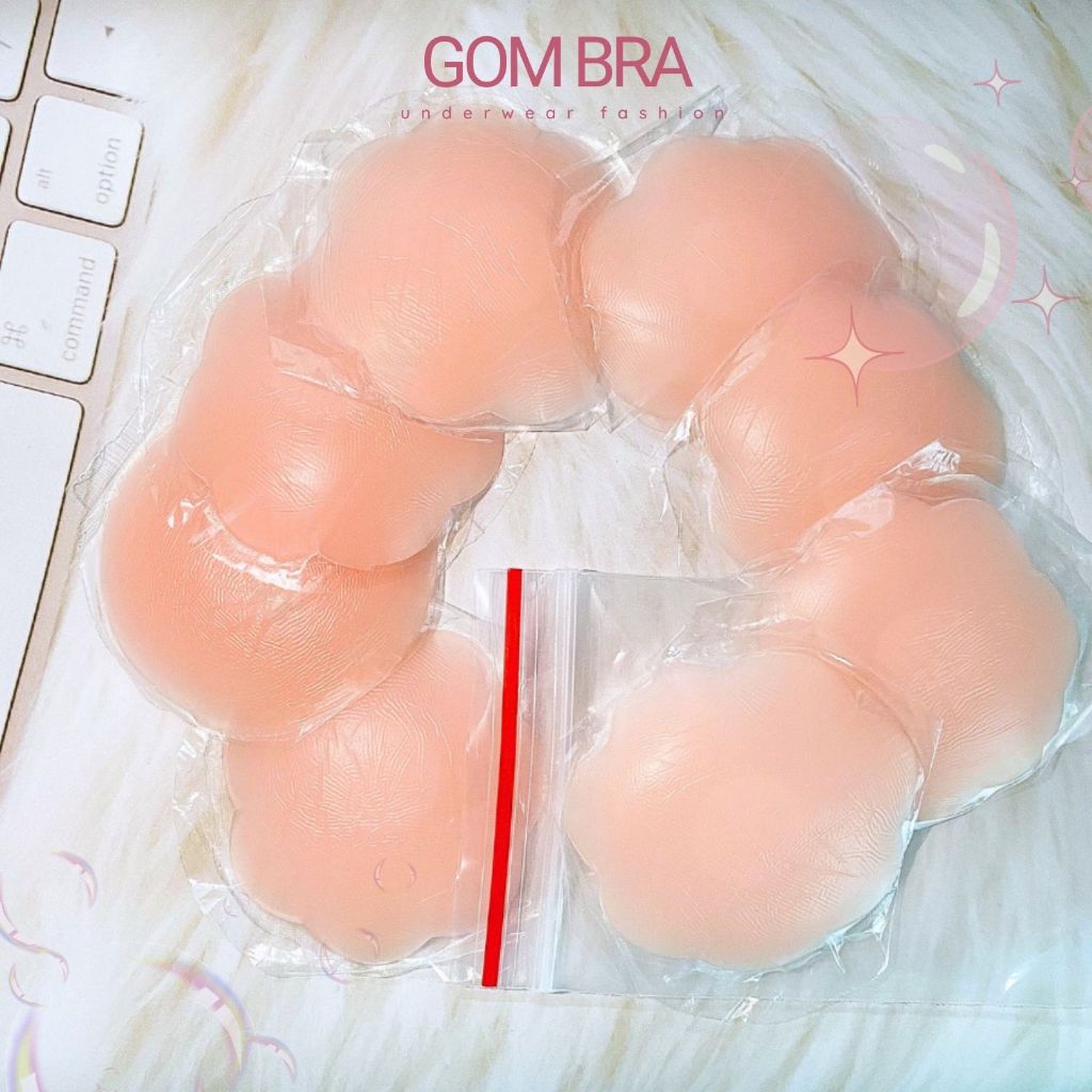 Miếng dán ngực silicone GOM BRA siêu dính, miếng dán ngực  bảo vệ đầu ti - SA-1222-TUIZIP