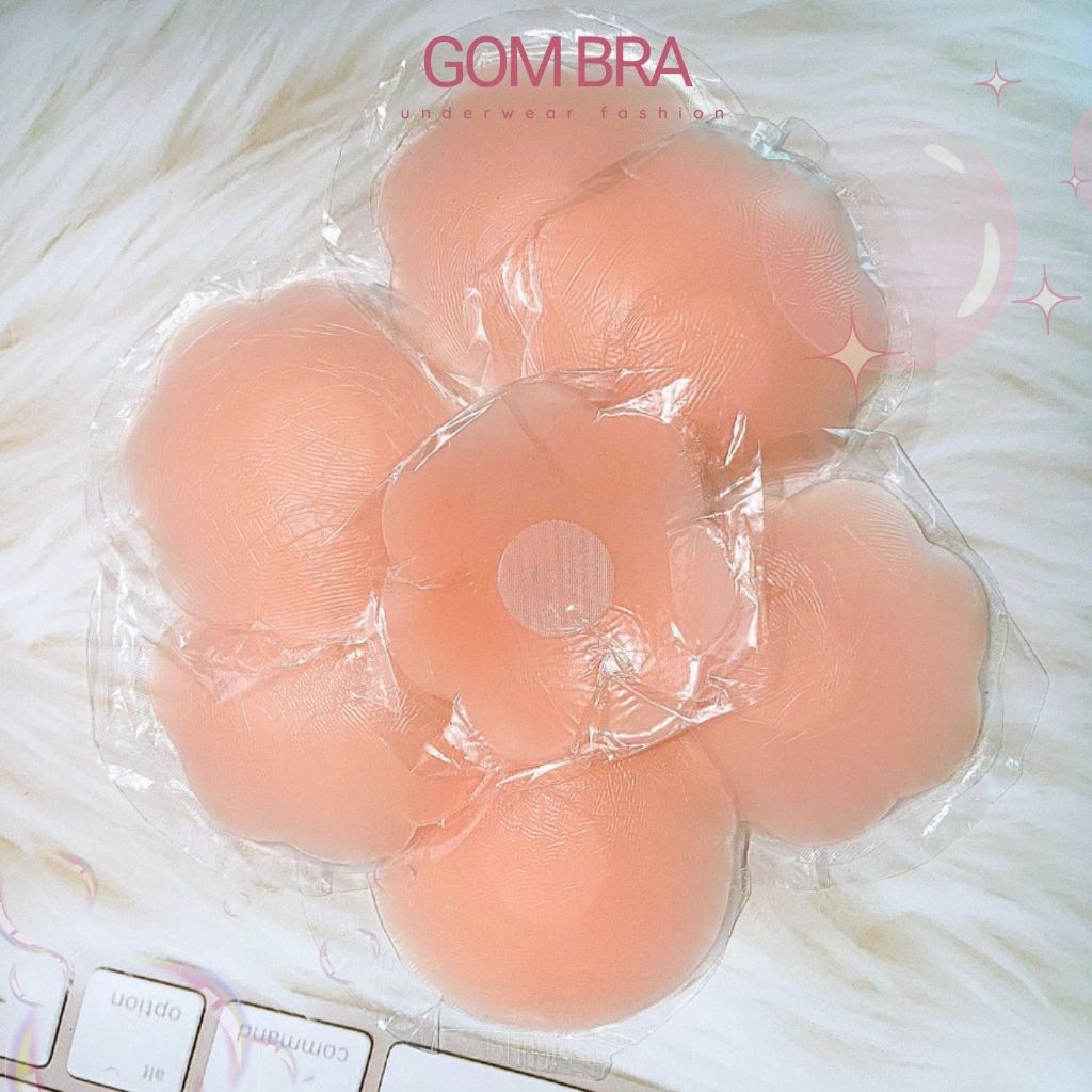 Miếng dán ngực silicone GOM BRA siêu dính, miếng dán ngực  bảo vệ đầu ti - SA-1222-TUIZIP