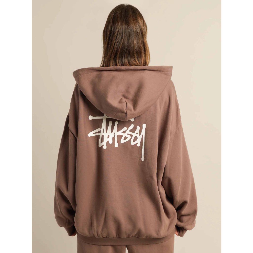 Áo Hoodie Nỉ Nam STUSSY, Chất Dầy Dặn, Áo Khoác Dáng Rộng Mũ To 2 Lớp, Hình In Đẹp - Khóa Dài Tau Chui Đầu - dt_shop