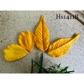 Combo gân silicon cánh hoa mai và lá hoa đào